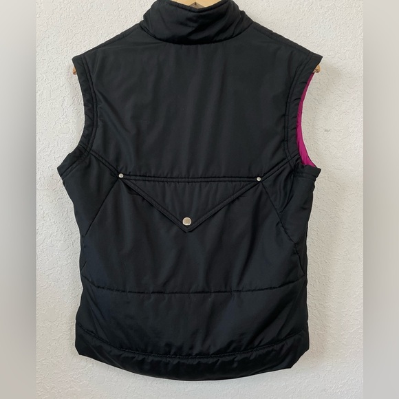 Nike Women’s Medium Quilted Black Puffer Vest with Pink Lining - Picture 3 of 13